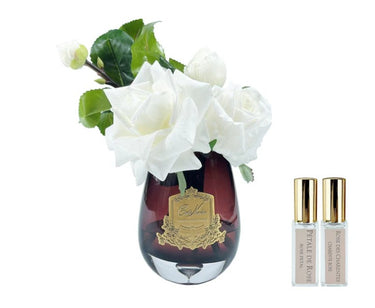 Tea Rose Ivory White - Black - TR01B